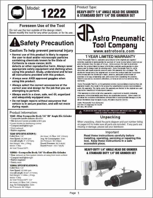 Astro Pneumatic Grinder 1222-page_pdf